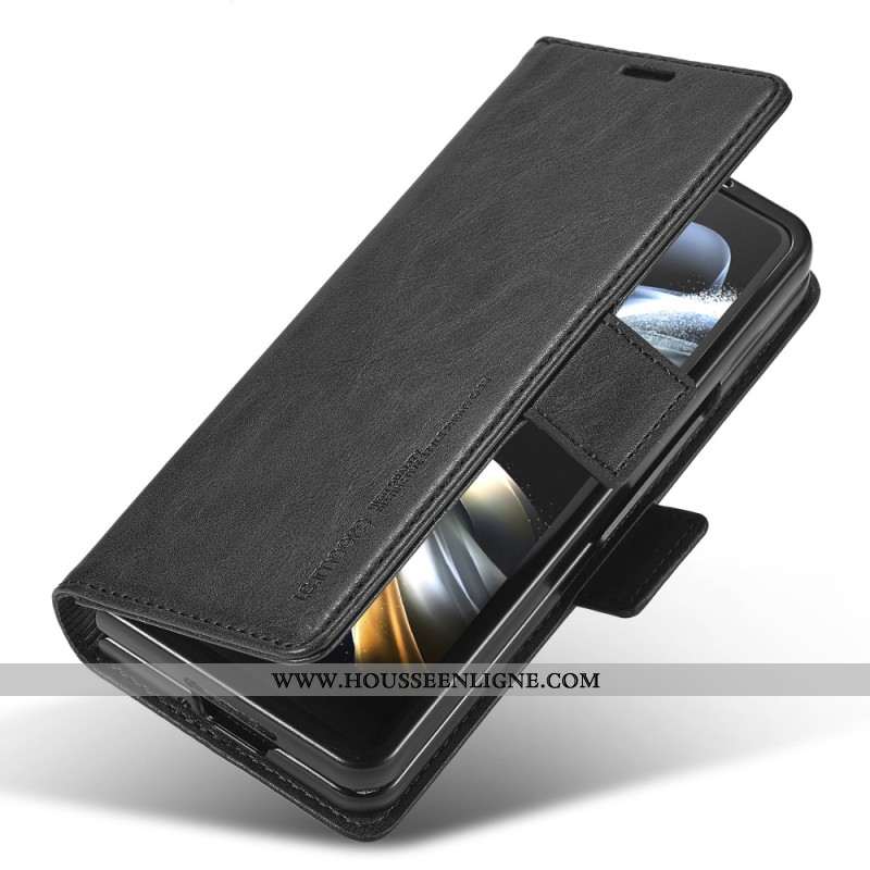 Housse Samsung Galaxy Z Fold 5 Style Cuir RFID LC.IMEEKE