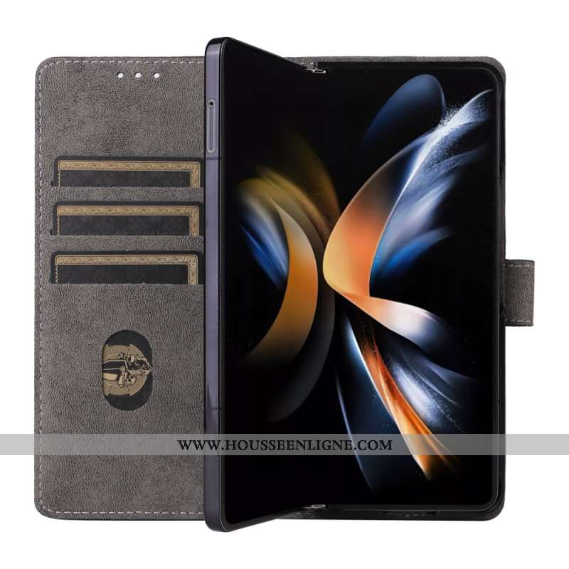 Housse Samsung Galaxy Z Fold 6 5G Blocage RFID et Lanière