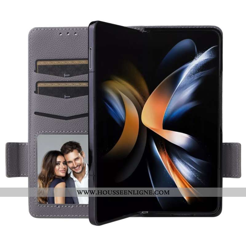 Housse Samsung Galaxy Z Fold 6 Double Fermoir et Lanière