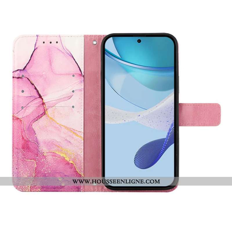 Housse Samsung Galaxy Z Fold 6 Marbre à Bandoulière