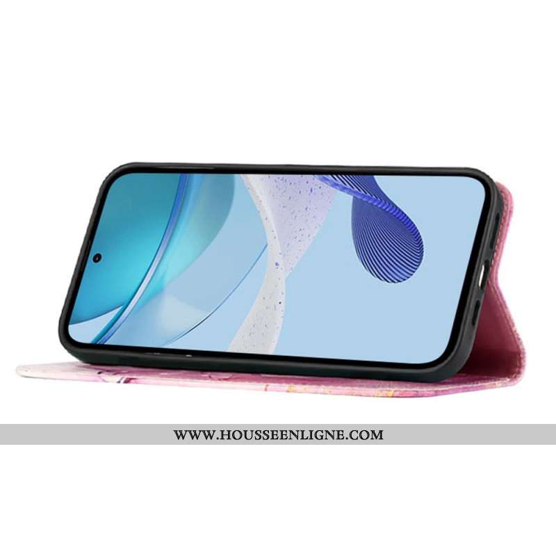 Housse Samsung Galaxy Z Fold 6 Marbre à Lanière