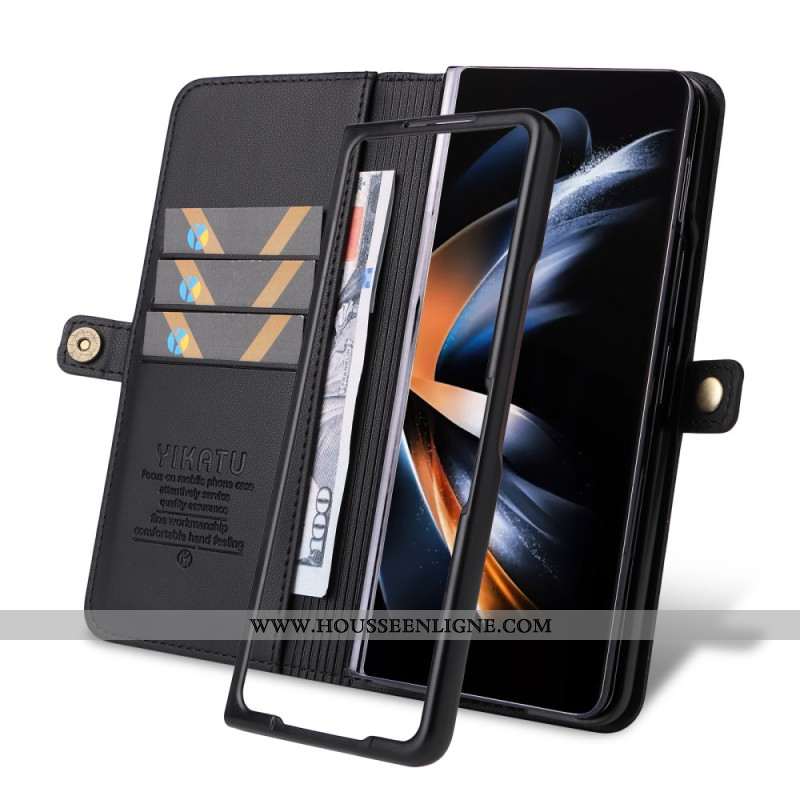 Housse Samsung Galaxy Z Fold 6 Simili Cuir YIKATU