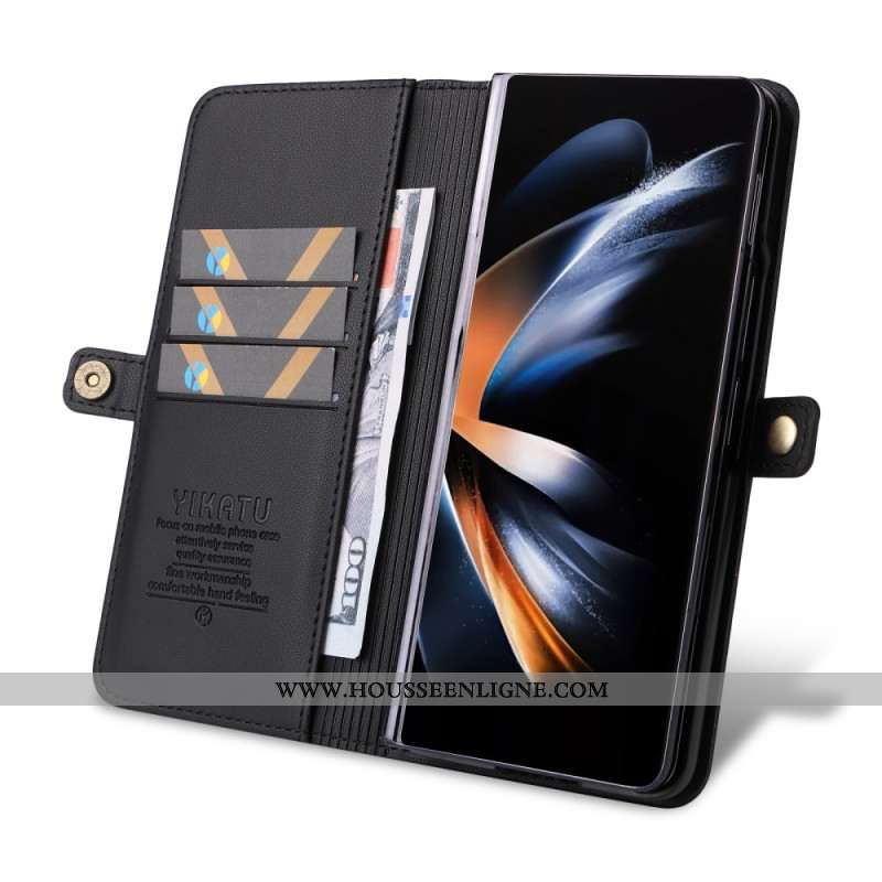 Housse Samsung Galaxy Z Fold 6 Simili Cuir YIKATU