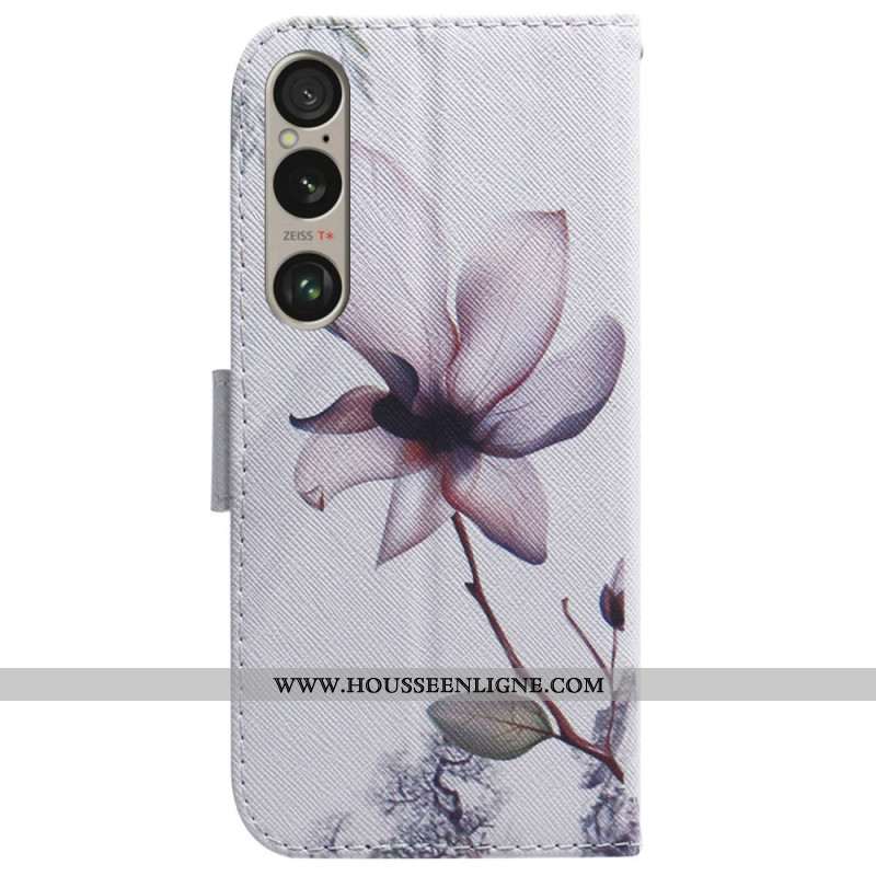 Housse Sony Xperia 1 VI Fleur Rose