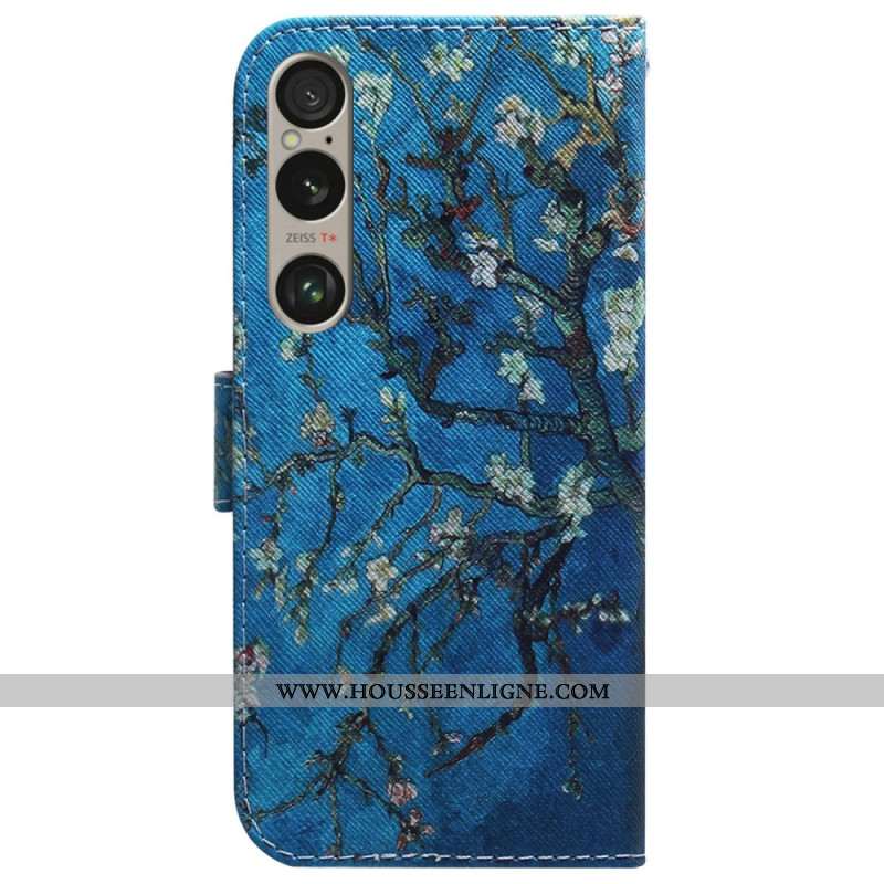 Housse Sony Xperia 1 VI Fleurs d'abricot