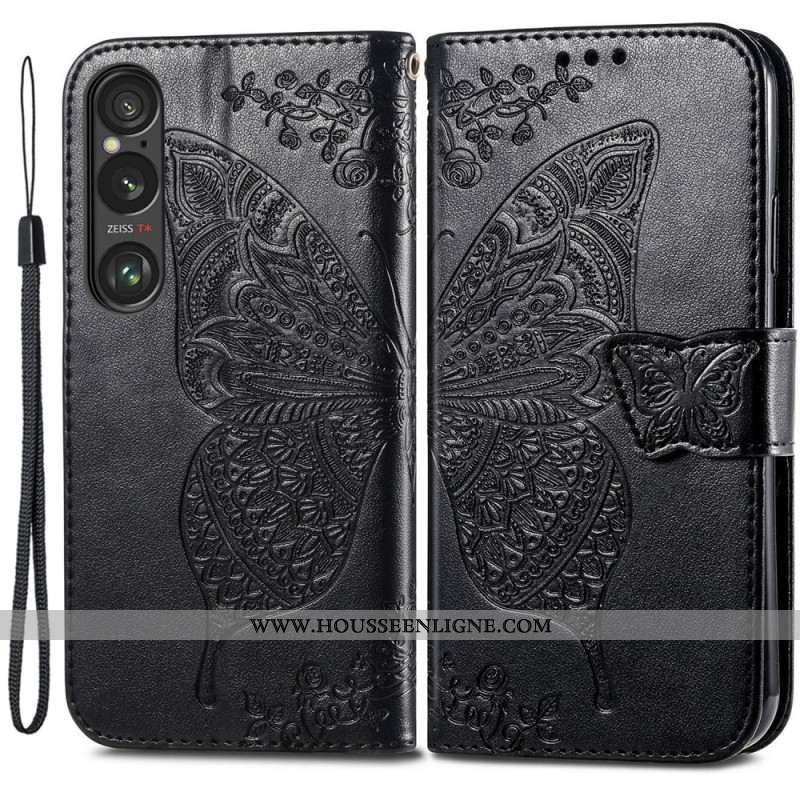 Housse Sony Xperia 1 VI Papillon Baroque