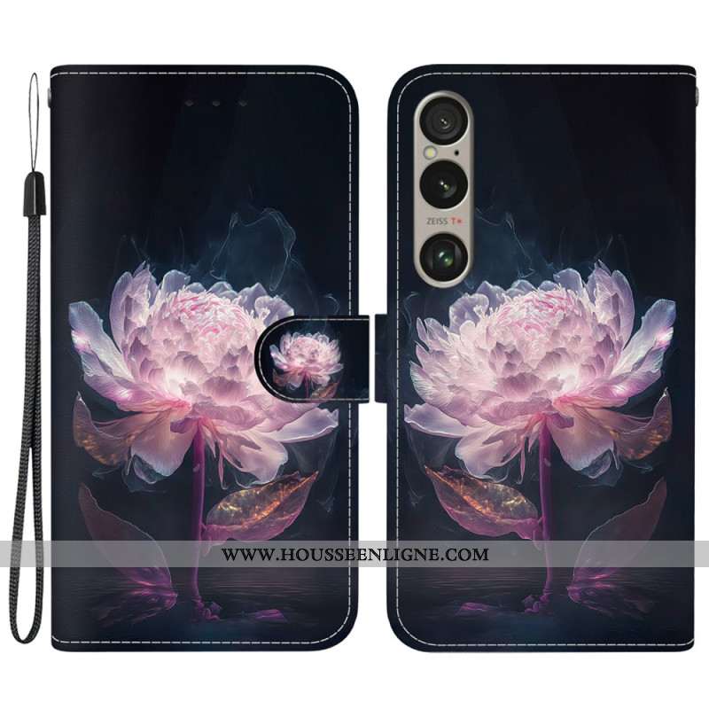 Housse Sony Xperia 1 VI Pivoine Pourpre