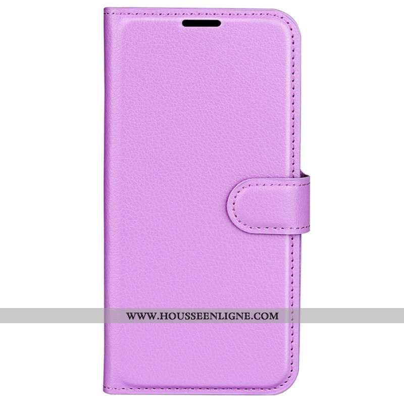 Housse Sony Xperia 1 VI Simili Cuir Litchi Classique