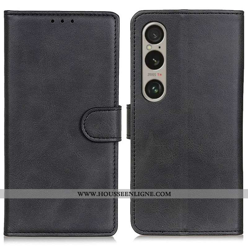 Housse Sony Xperia 1 VI Simili Cuir Mat