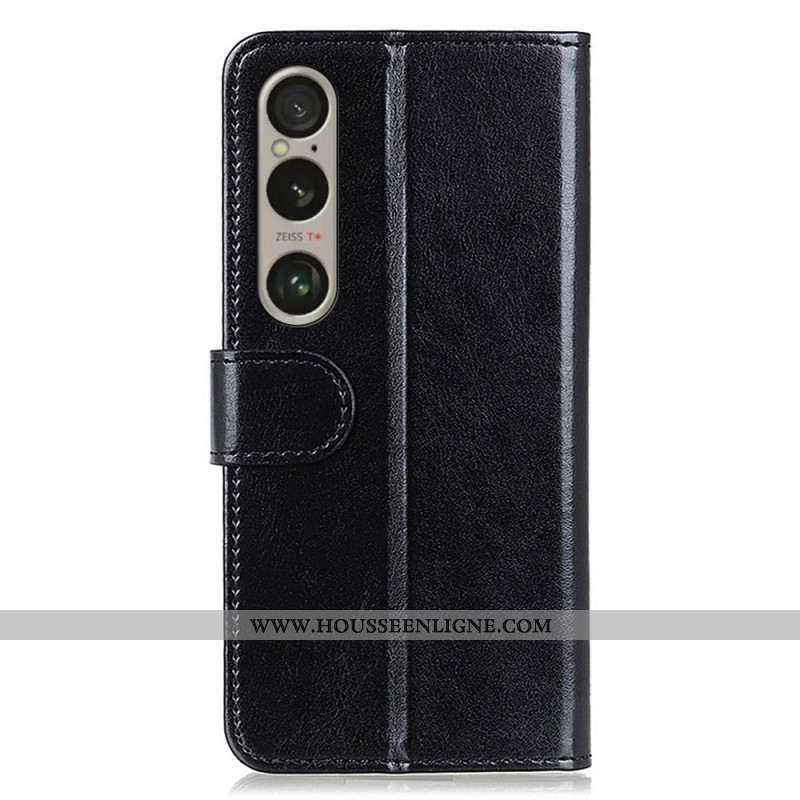 Housse Sony Xperia 1 VI Simili Cuir Verni