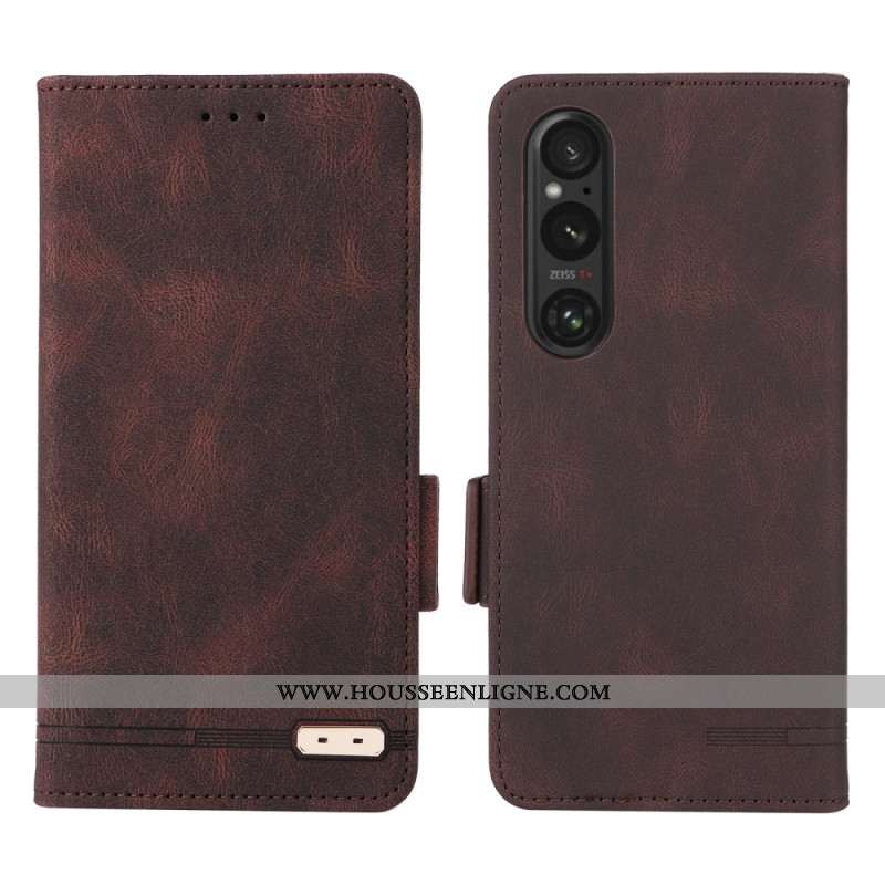 Housse Sony Xperia 1 VI Style Cuir Rétro