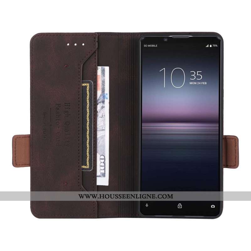 Housse Sony Xperia 1 VI Style Cuir Rétro