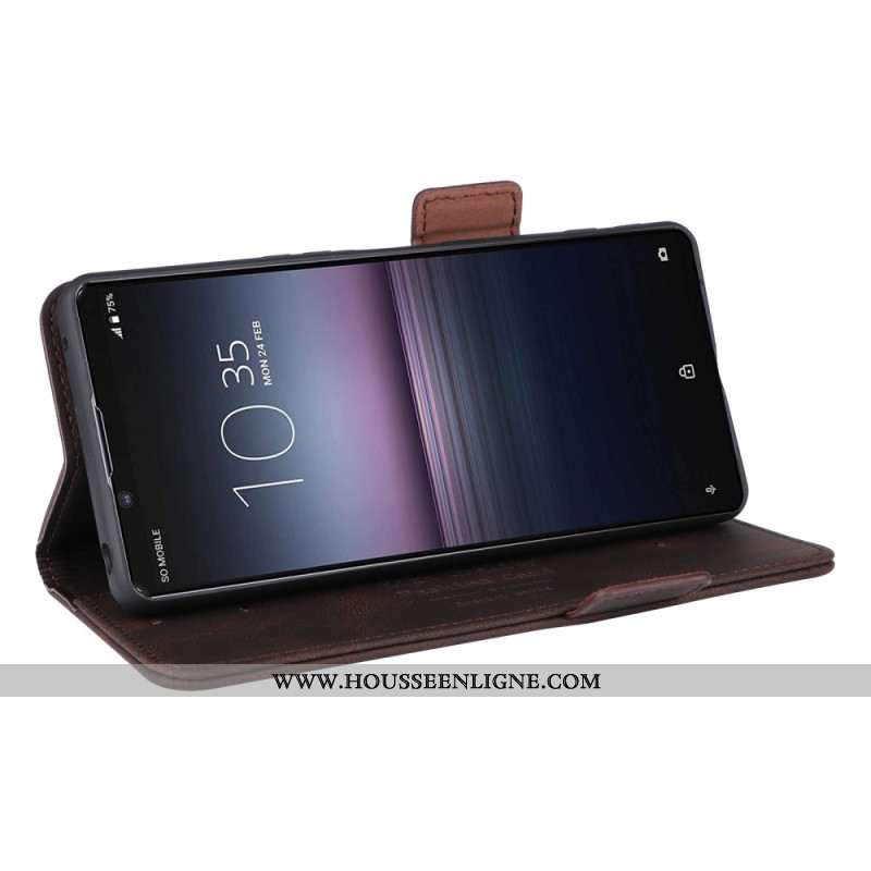 Housse Sony Xperia 1 VI Style Cuir Rétro