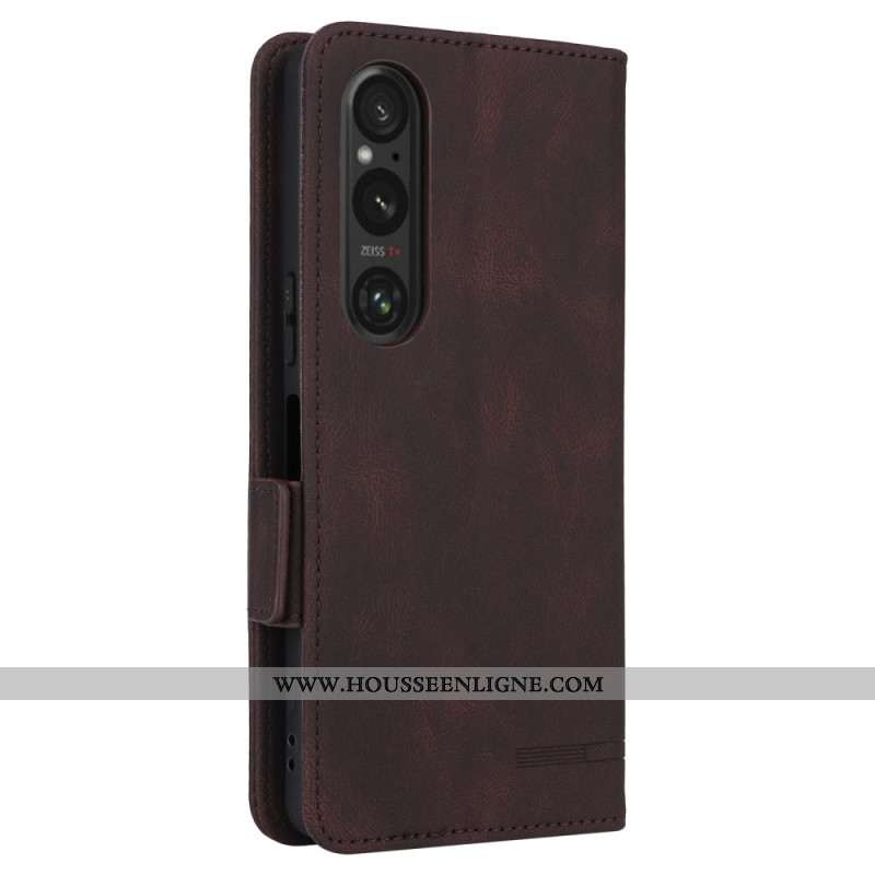 Housse Sony Xperia 1 VI Style Cuir Rétro