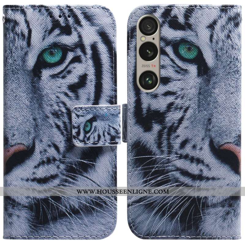 Housse Sony Xperia 1 VI Tigre Blanc