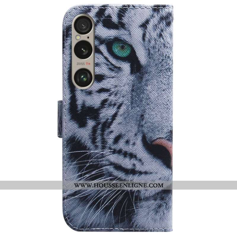 Housse Sony Xperia 1 VI Tigre Blanc