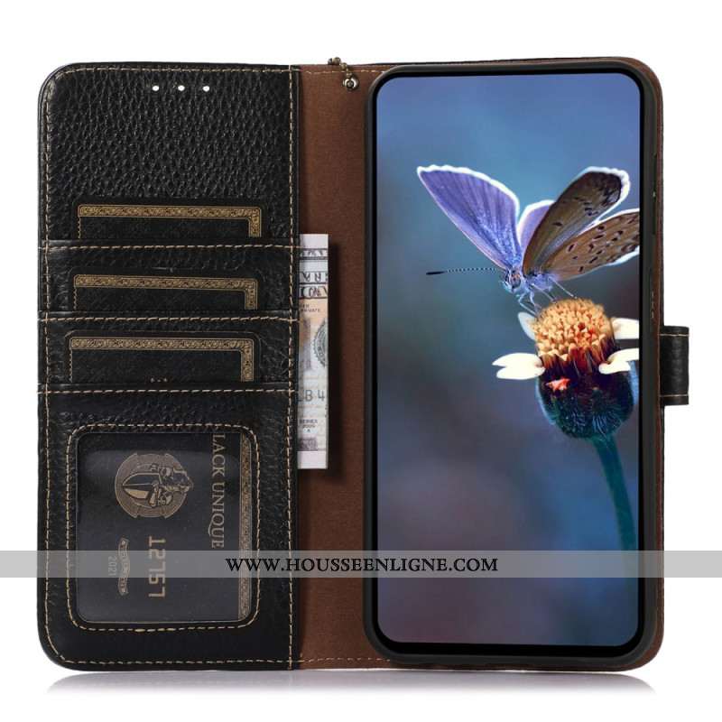 Housse Sony Xperia 10 VI Blocage RFID et Texture Litchi