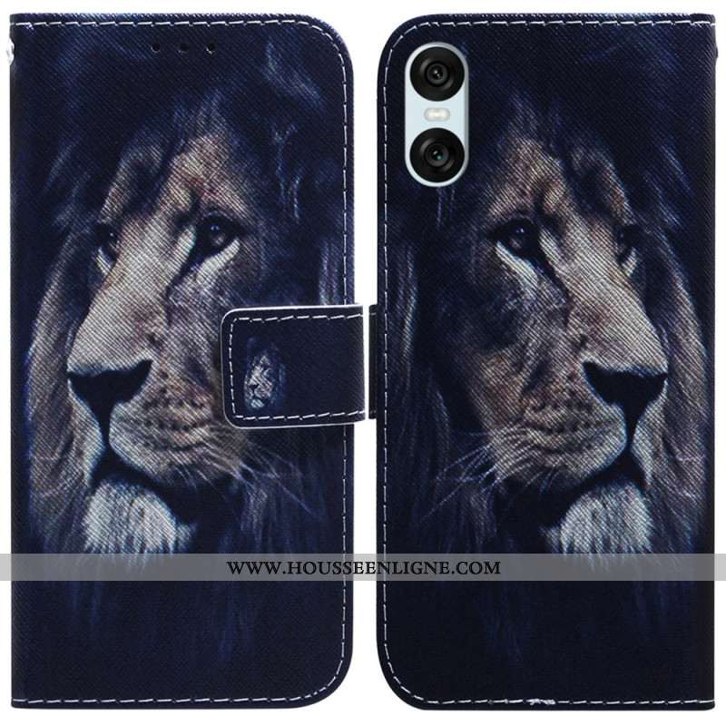 Housse Sony Xperia 10 VI Dreaming Lion