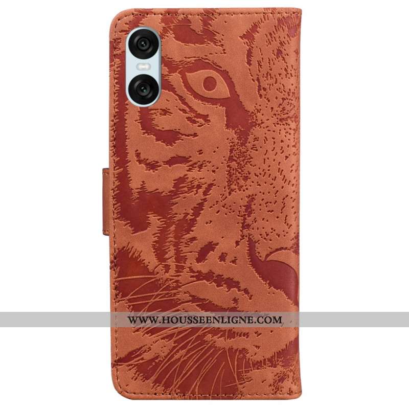 Housse Sony Xperia 10 VI Empreinte Tigre