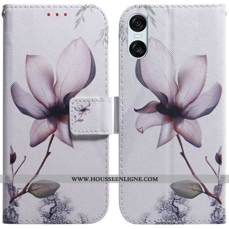 Housse Sony Xperia 10 VI Fleur rose