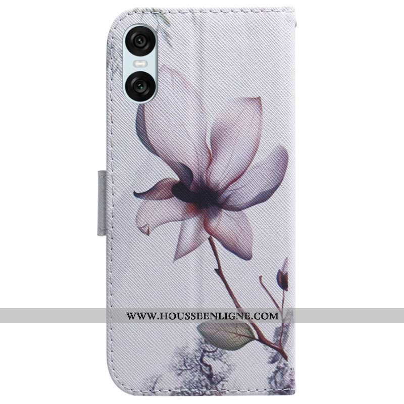 Housse Sony Xperia 10 VI Fleur rose