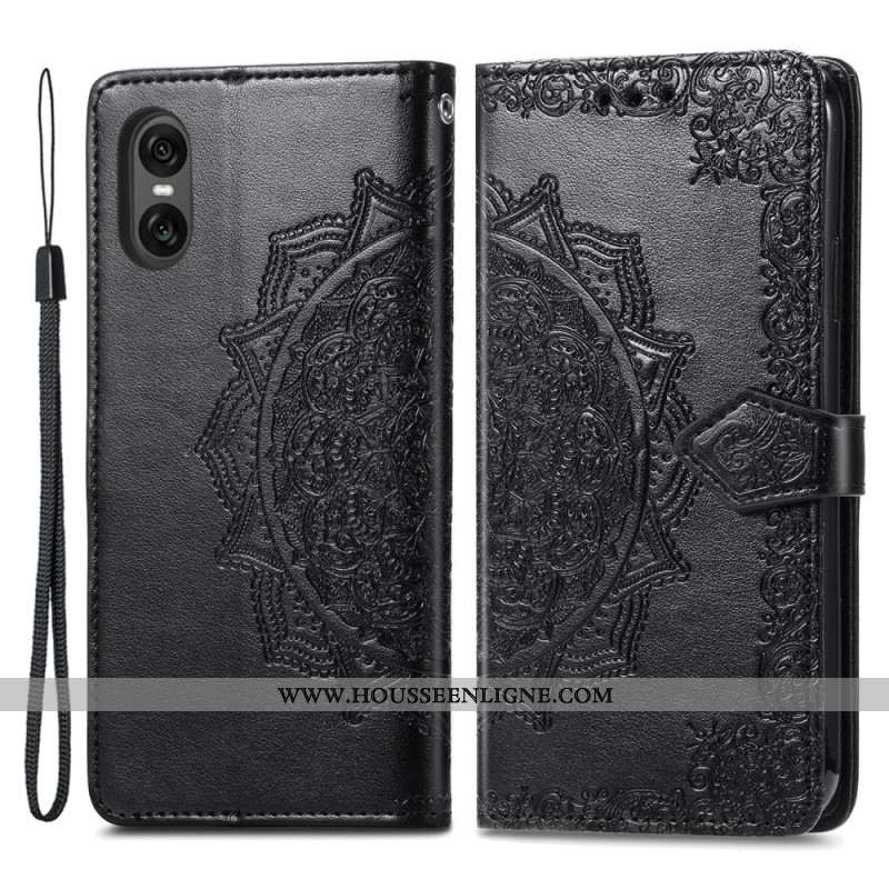 Housse Sony Xperia 10 VI Mandala Baroque à Lanière