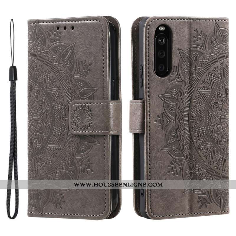 Housse Sony Xperia 10 VI Motif Mandala à Lanière