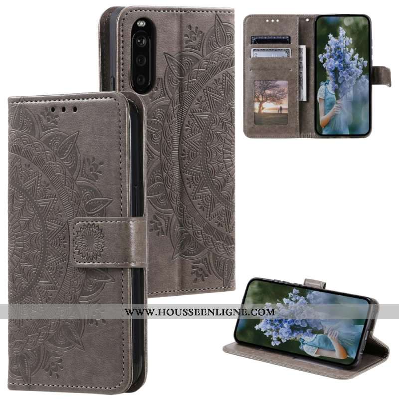 Housse Sony Xperia 10 VI Motif Mandala à Lanière