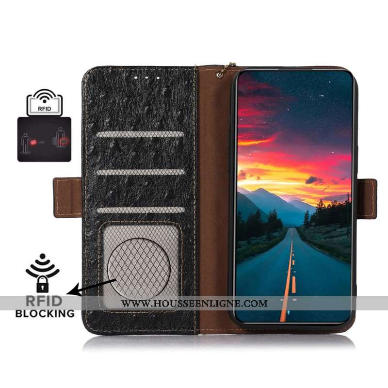 Housse Sony Xperia 10 VI Portefeuille Blocage RFID Cuir