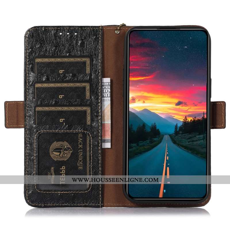 Housse Sony Xperia 10 VI Portefeuille Blocage RFID Cuir