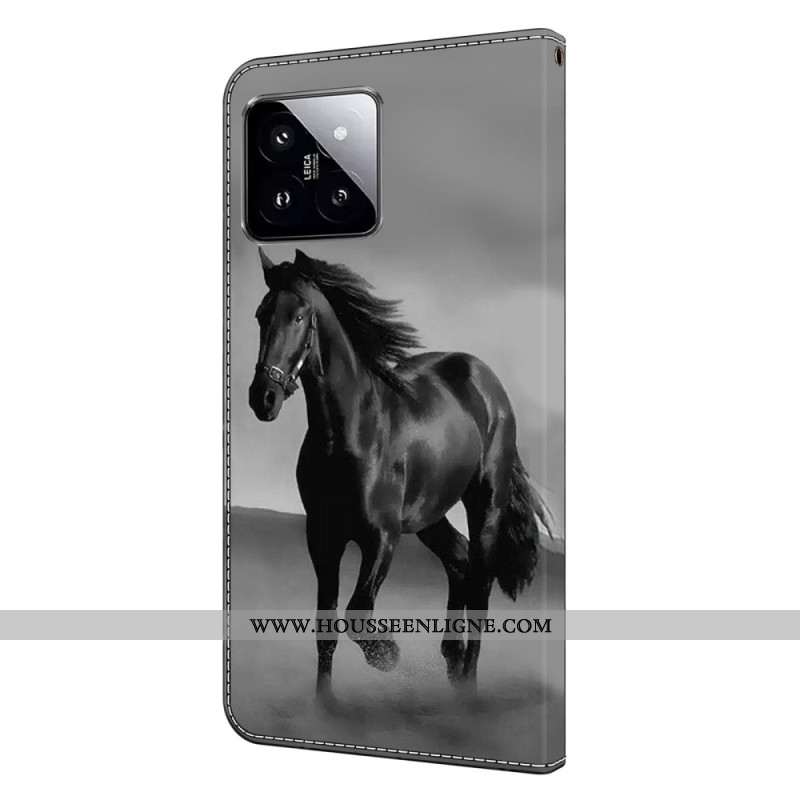 Housse Xiaomi 14 Cheval Noir