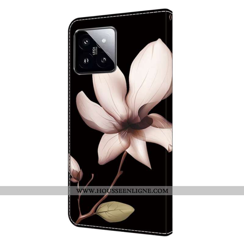 Housse Xiaomi 14 Fleur Rose