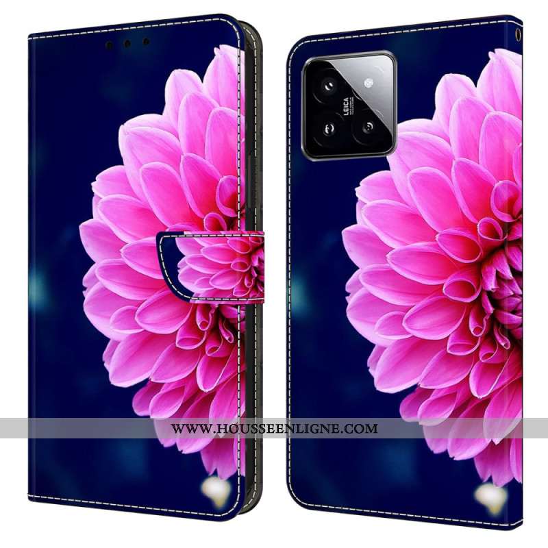 Housse Xiaomi 14 Fleur Rose