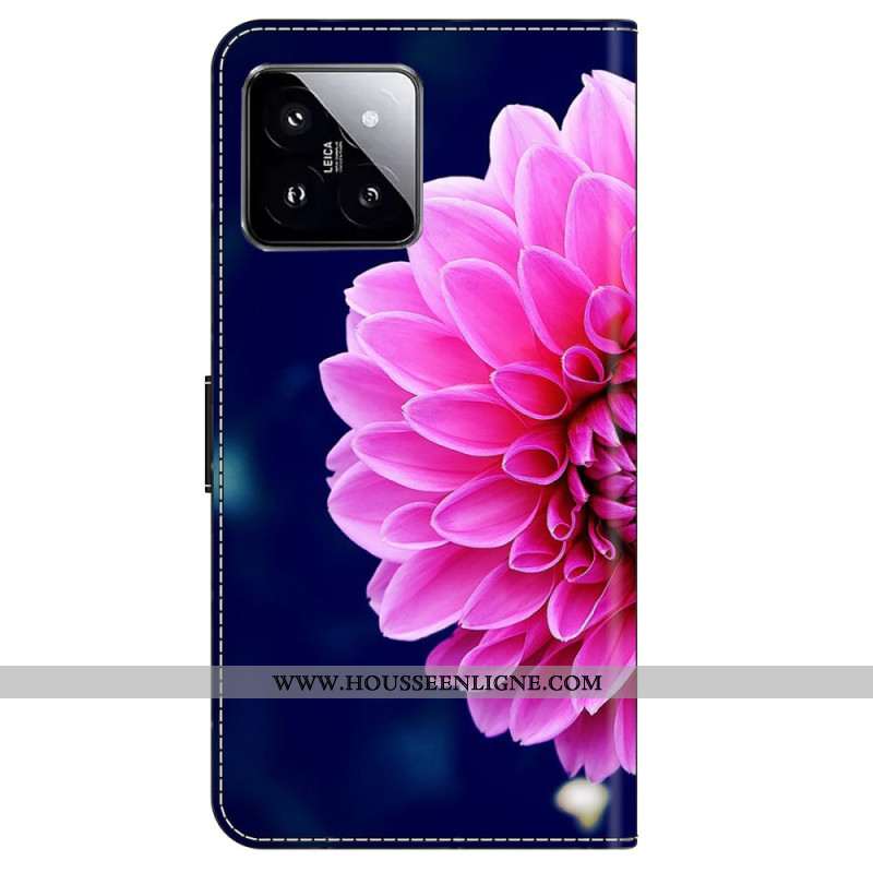 Housse Xiaomi 14 Fleur Rose