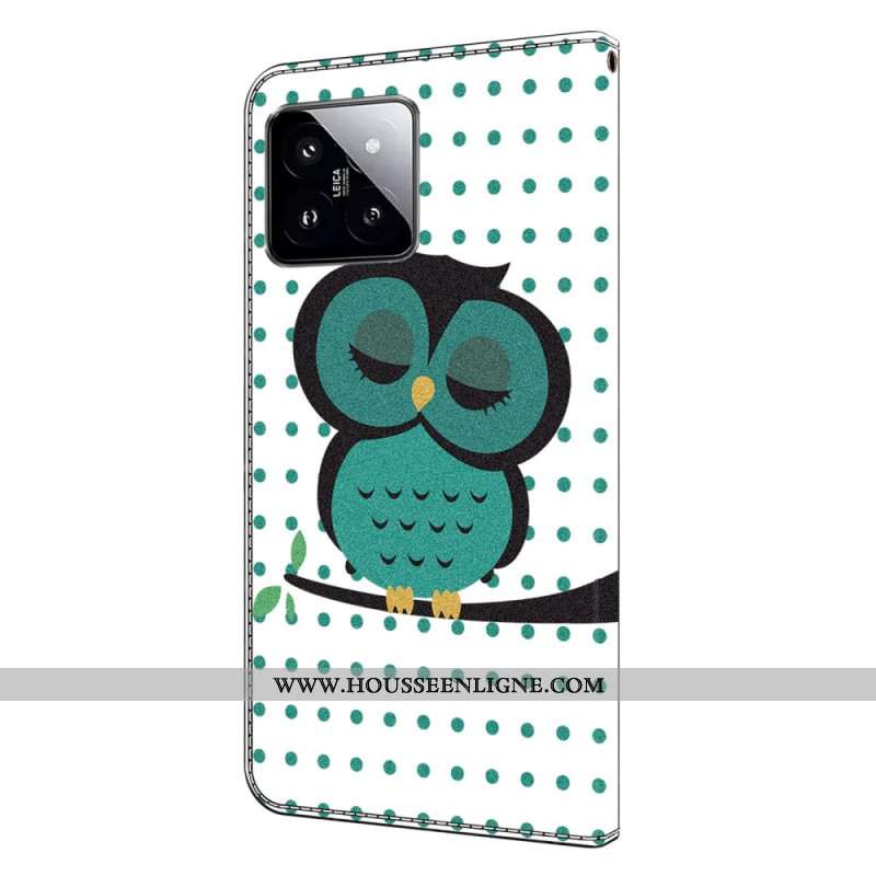 Housse Xiaomi 14 Hibou Endormi