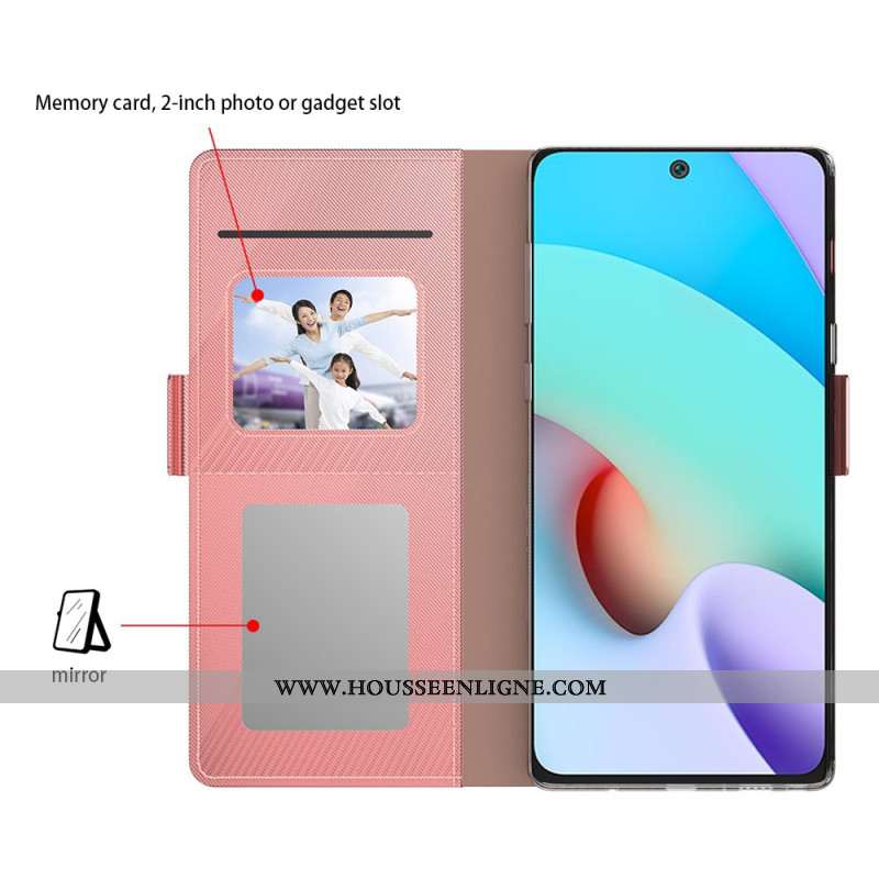 Housse Xiaomi 14 Miroir et Porte-Carte Amovible