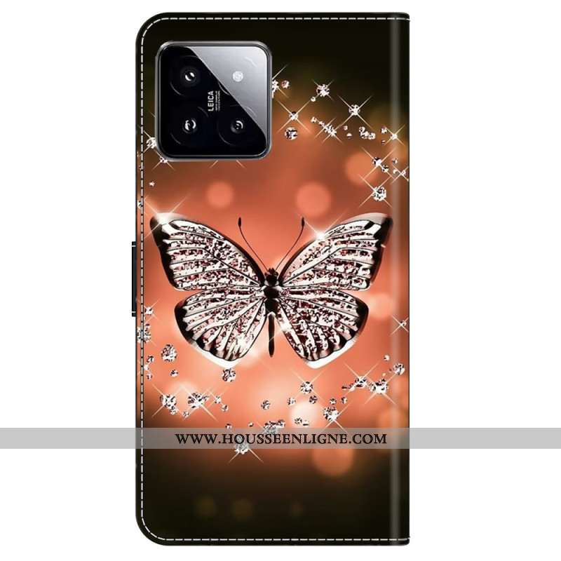 Housse Xiaomi 14 Papillons de Cristal