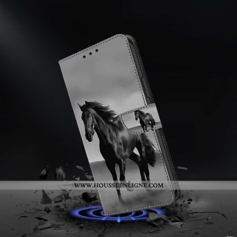 Housse Xiaomi 14 Pro Cheval Noir