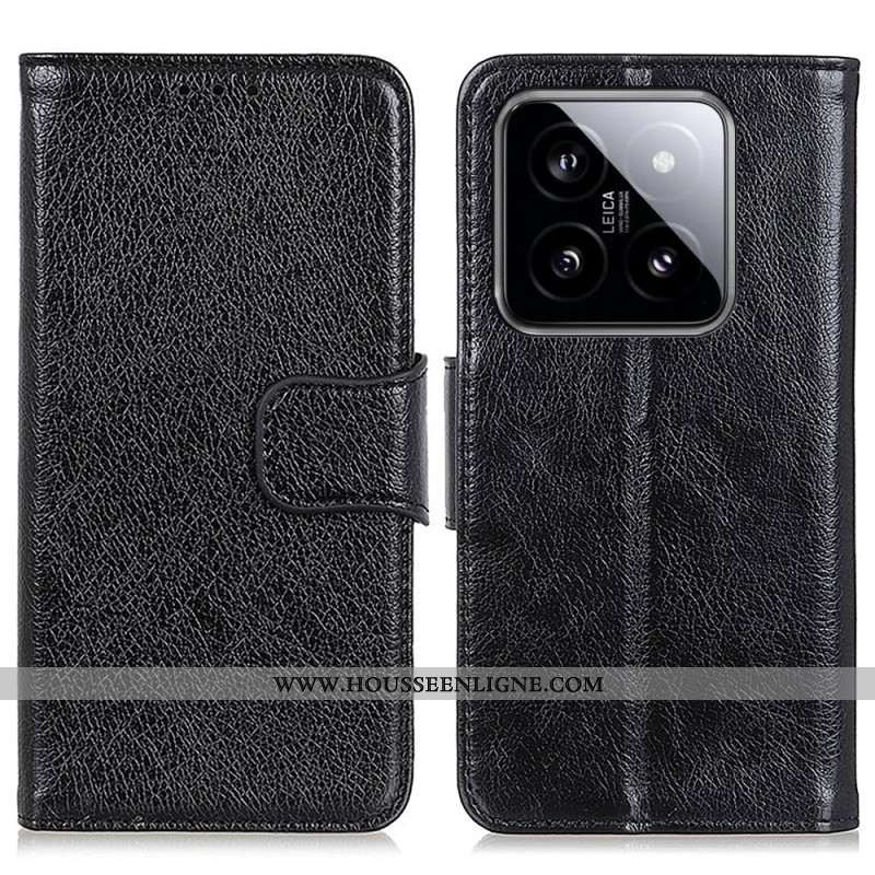 Housse Xiaomi 14 Pro Cuir Nappa Fendu