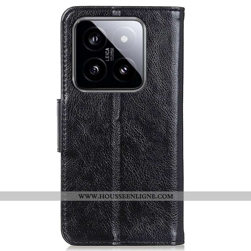 Housse Xiaomi 14 Pro Cuir Nappa Fendu