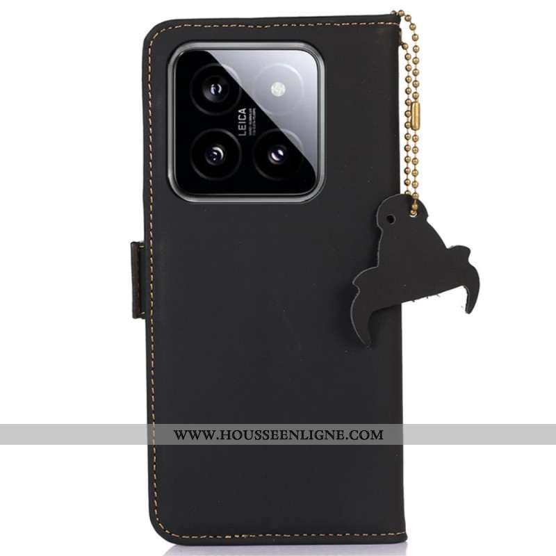 Housse Xiaomi 14 Pro Cuir Portefeuille Blocage RFID