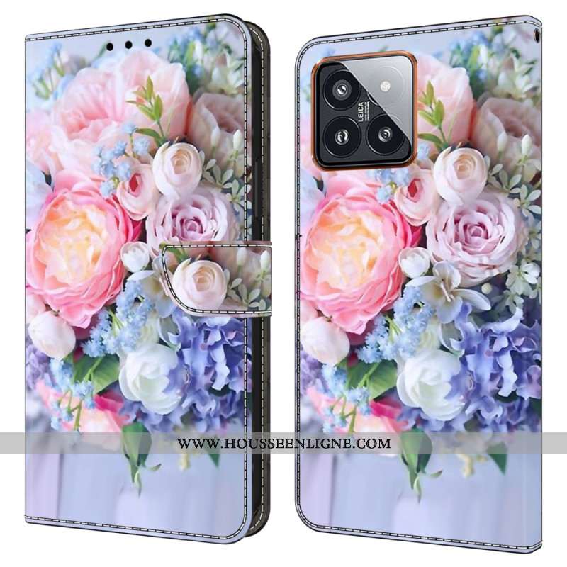 Housse Xiaomi 14 Pro Fleurs Colorées