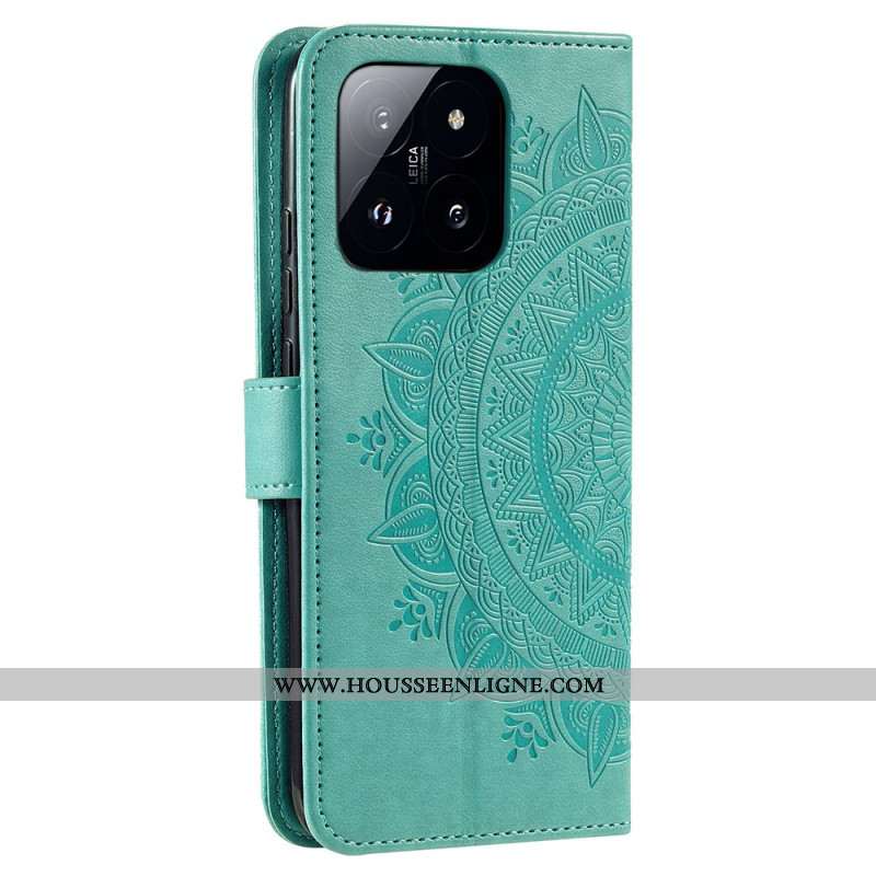 Housse Xiaomi 14 Pro Mandala Soleil à Lanière