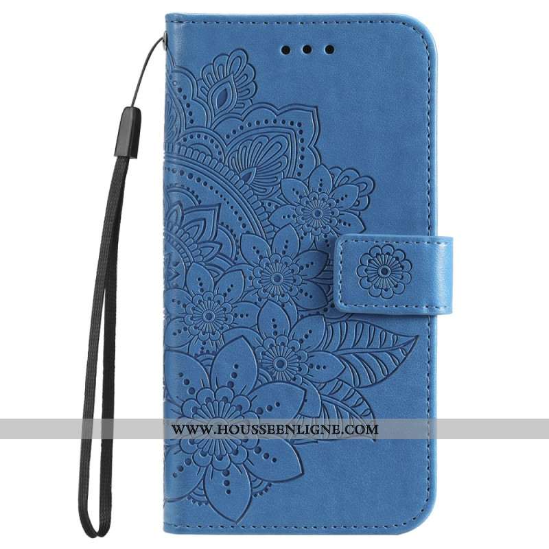 Housse Xiaomi 14 Pro Motif Floral à Lanière