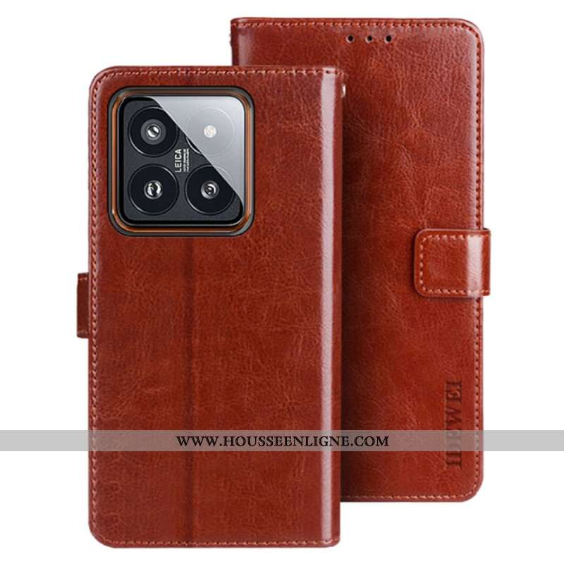 Housse Xiaomi 14 Pro Simili Cuir IDEWEI