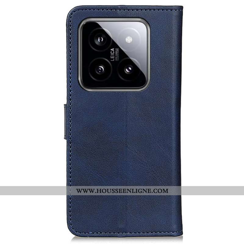 Housse Xiaomi 14 Pro Simili Cuir Mat