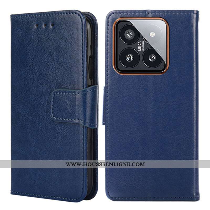 Housse Xiaomi 14 Pro Simili Cuir Vintage