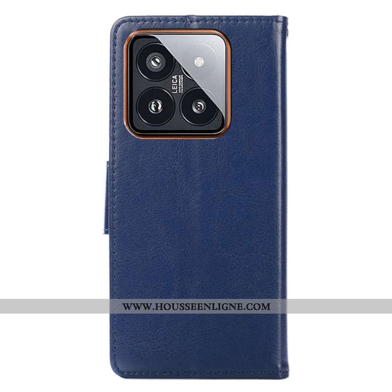 Housse Xiaomi 14 Pro Simili Cuir Vintage