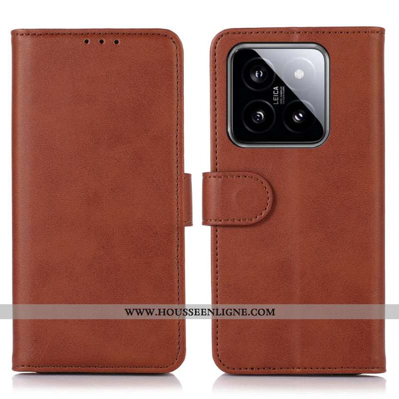 Housse Xiaomi 14 Pro Style Cuir Classique