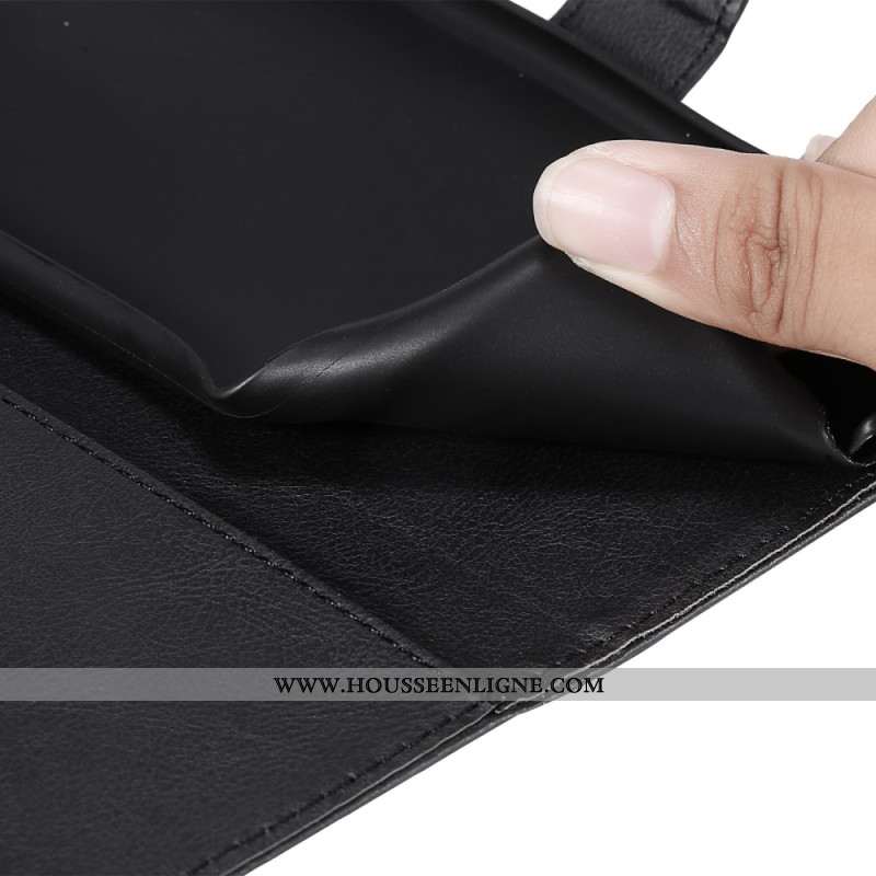 Housse Xiaomi 14 Pro Style Cuir Uni à Lanière